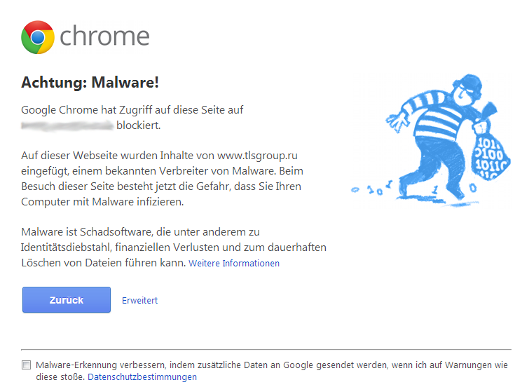 Chrome: Achtung Malware!