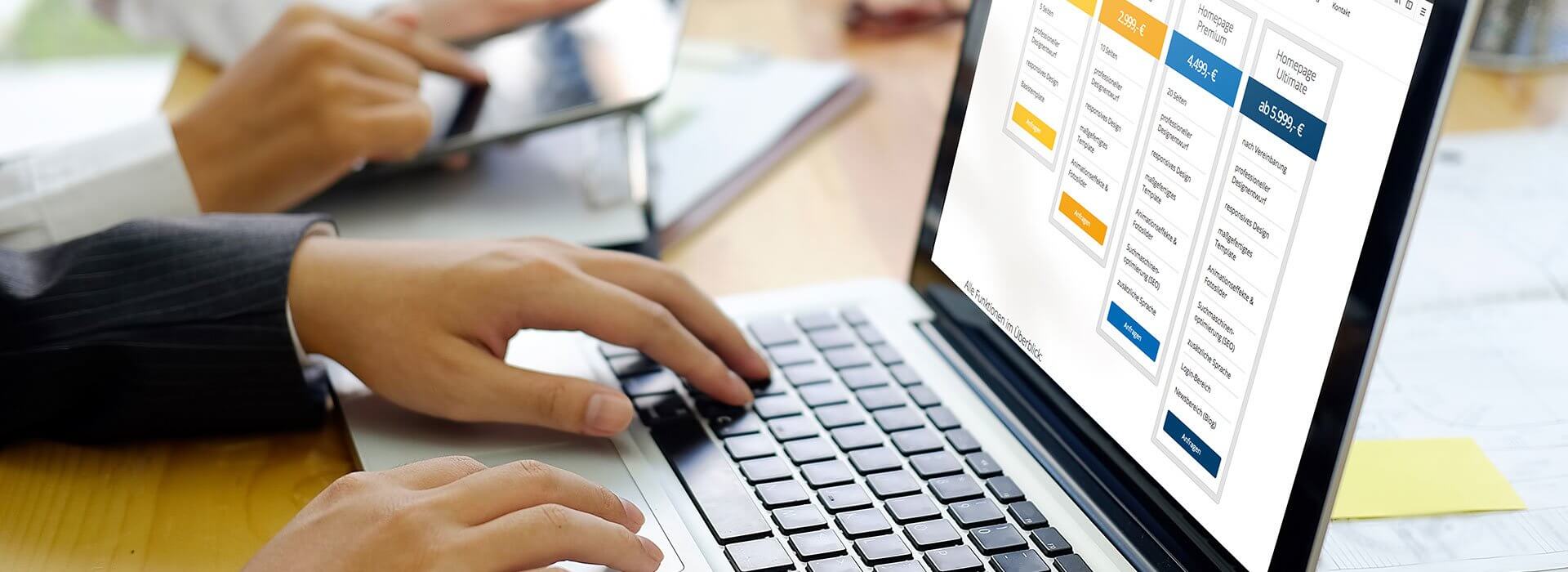 gemeinsam-arbeiten Ein Laptop, der die sixhop.net Pakete anzeigt