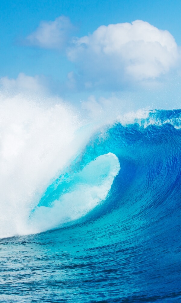 Blue Ocean Wave, Epic Surf