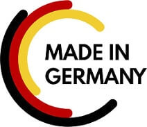 made in germany, rounded rectangles vector logo on white background made in germany, rounded rectangles vector logo on white background